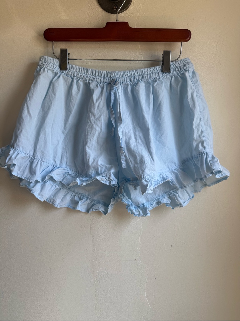 Piyama pj shorts Ruffle Blue Medium